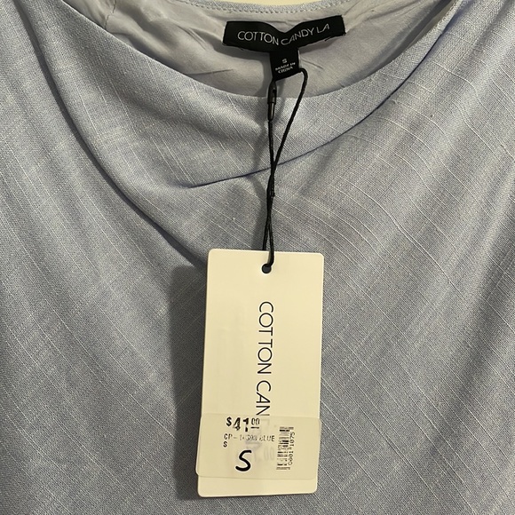 NWT Cotton Candy LA Mini Skirt Baby Blue Small - Picture 3 of 3